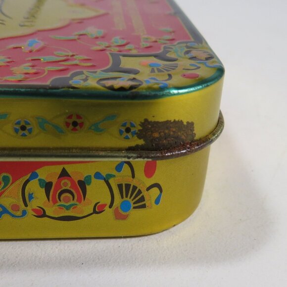Mini Embossed Whitman's Metal Candy Tin Container 1920's reproduction colorful - Picture 10 of 11